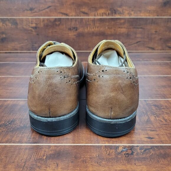 Timberland Waterproof Brown Leather Plain Toe Casual Dress Shoe Mens Size 9.5 - Picture 4 of 9